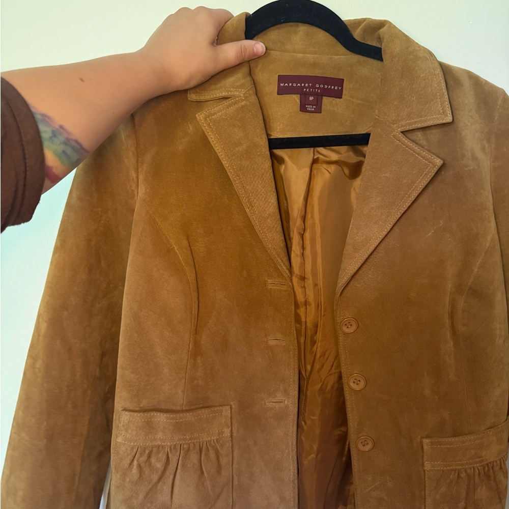 Margaret Godfrey Petite Suede Blazer — Size 8P — AS-IS - Picture 5 of 8